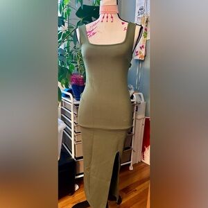 Sage Sleeveless Dress